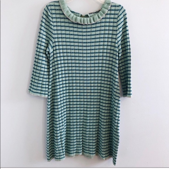 ASOS ribbed metallic striped shift dress - Picture 2 of 6